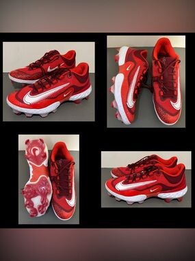 Nike Alpha Huarache Elite 4 Low MCS P Baseball Cleats Sz 12.5 NEW NO BOX!
